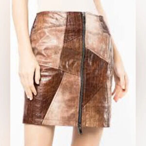NWT Andersson Bell Chloe faux-leather patchwork skirt
Size Small